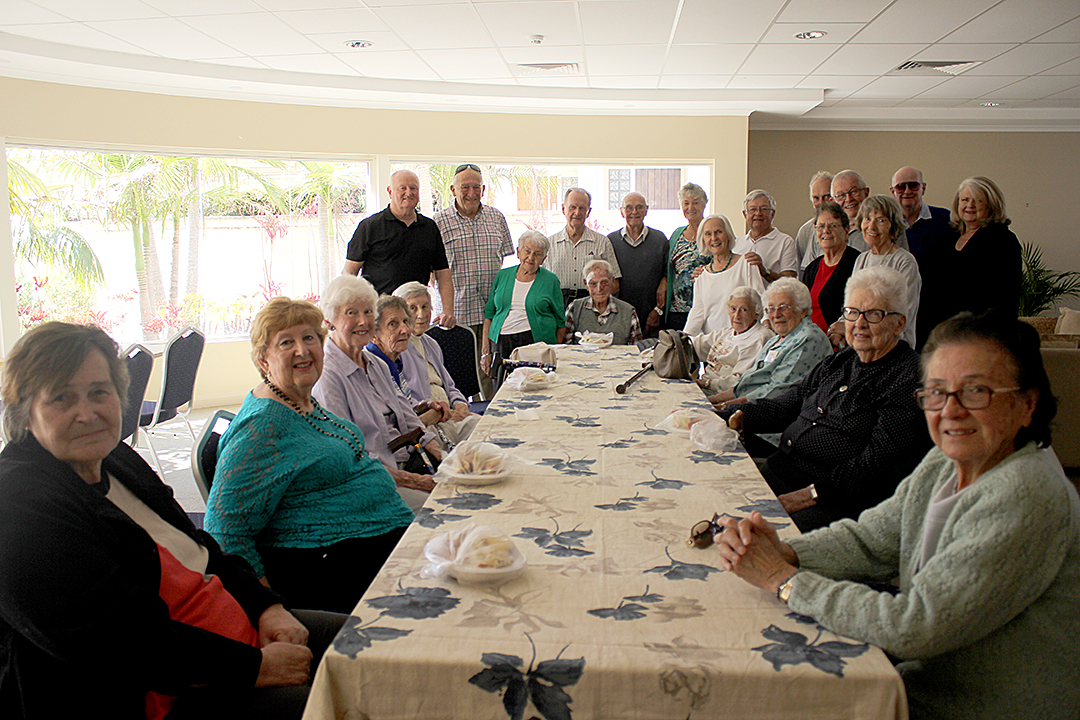 Thankful for the friendships that Rotary’s afternoon tea is providing is Suzanne Stuckey pictured, front right with fellow friends and Rotarians. Photo by Jewell Drury