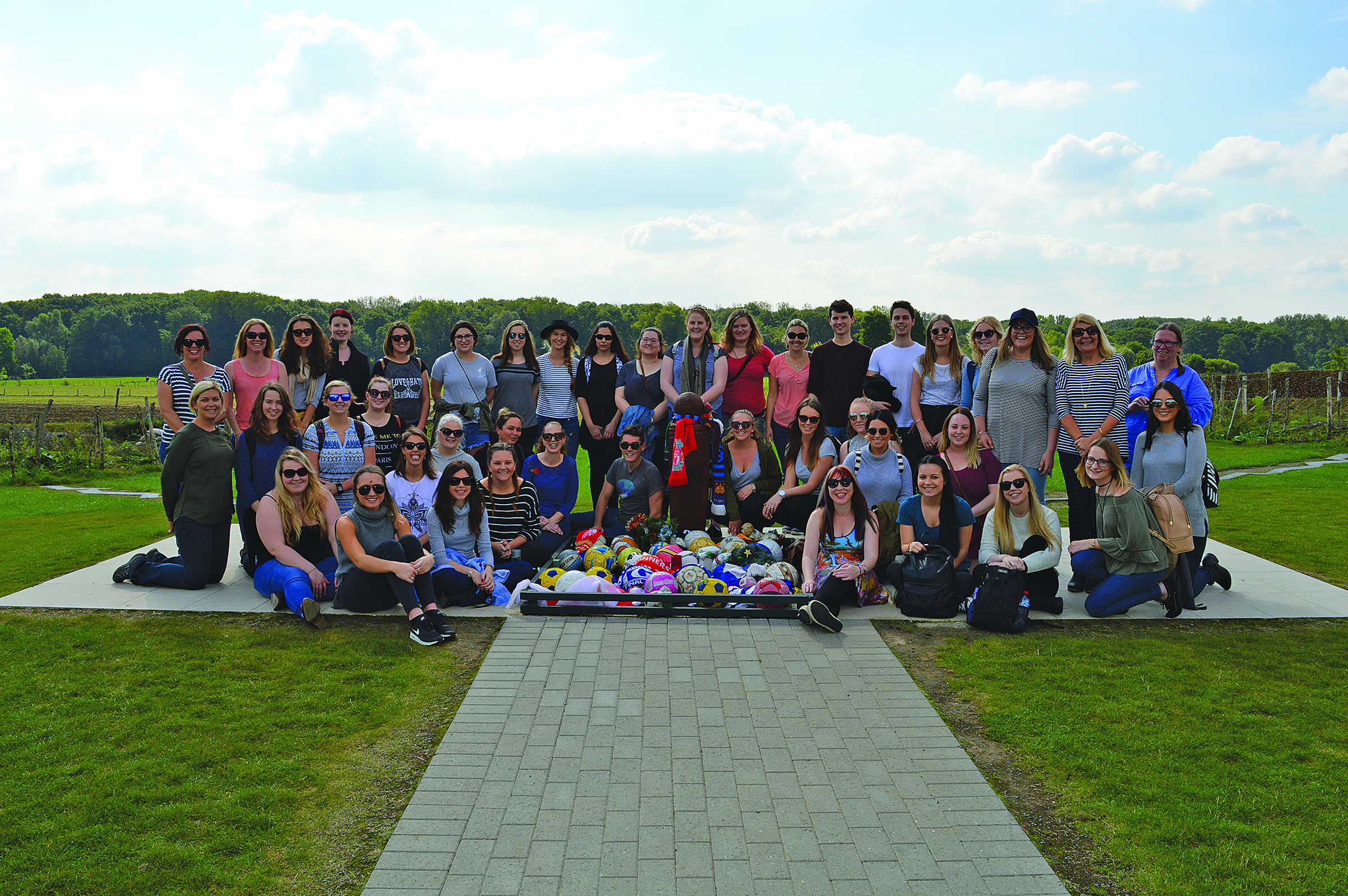University of Newcastle Study Tour at the site of the 1914 Christmas Truce