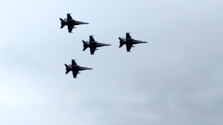 One of the spectacular fly overs.