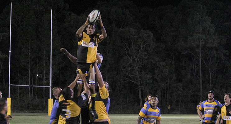 Medowie takes out another lineout. Photos by Danielle Underwood