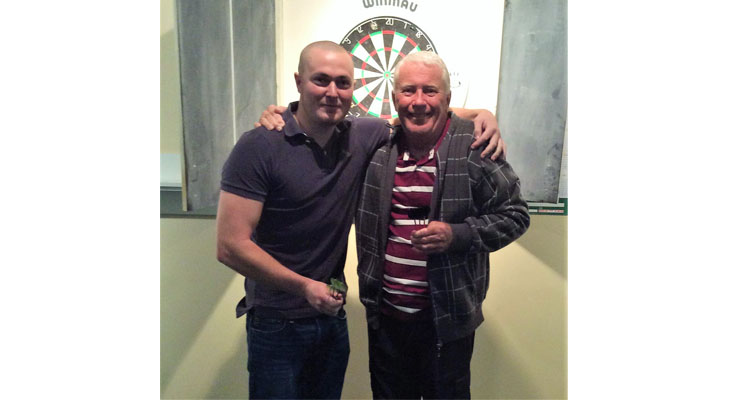 Weekly Darts Winners, Paul Bennett and Geoff Smith.