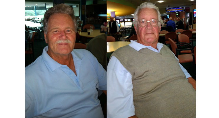 Greg Weeks, A Grade. (left) Len Gough, B Grade. (right)