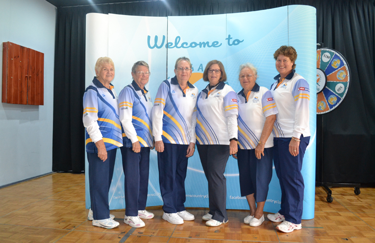 1.Club Triples Finalists: Bev Rhodes, Wendy Brand, Elizabeth Kelly, Kayelene Pearson, Maynie Roberts and Robyn Beaumont.