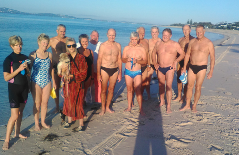 IN THE SWIM: The ‘Mullets’ at Jimmys Beach.