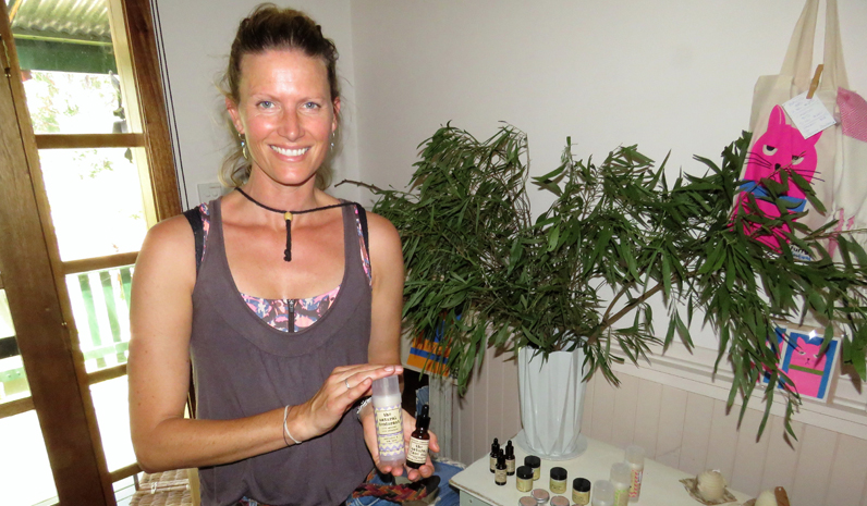 Local producer Naomi Patton from the Natural Deodorant Company. 