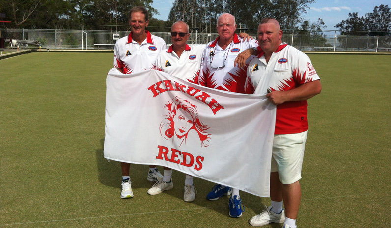 The eventual champions, Gordon Latimore, John French, Sam Rees and Peter Dennis.