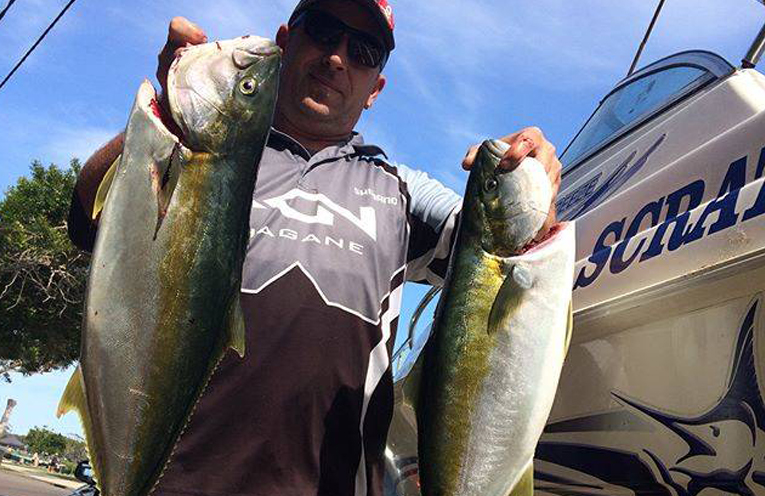 YELLOWTAIL KINGFISH CATCH: Jeff Thompson: Photo Courtesy team_scratchie, Instagram. 