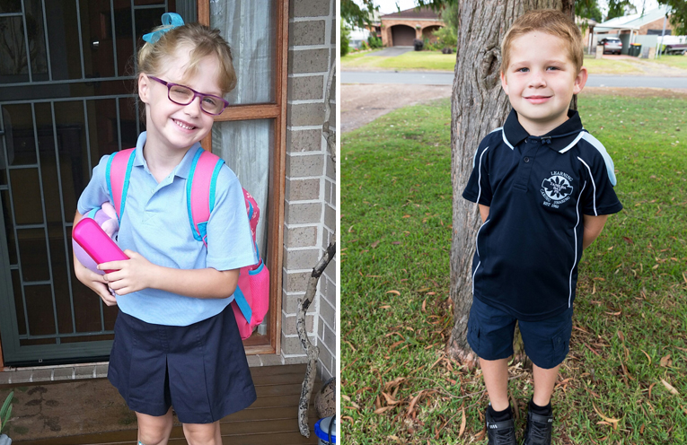 Madeleine Bose - Tanilba Bay Public School. (left) Brayden Williams - Tanilba Bay Public School. (right)