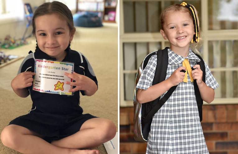 Lola Bailey - Tanilba Bay Public School. (left) Eleanor Green - Medowie Public School. (right)