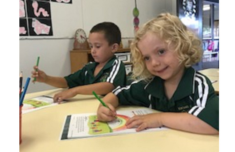 First day of Kindy at Karuah Public School. Photo: KPS