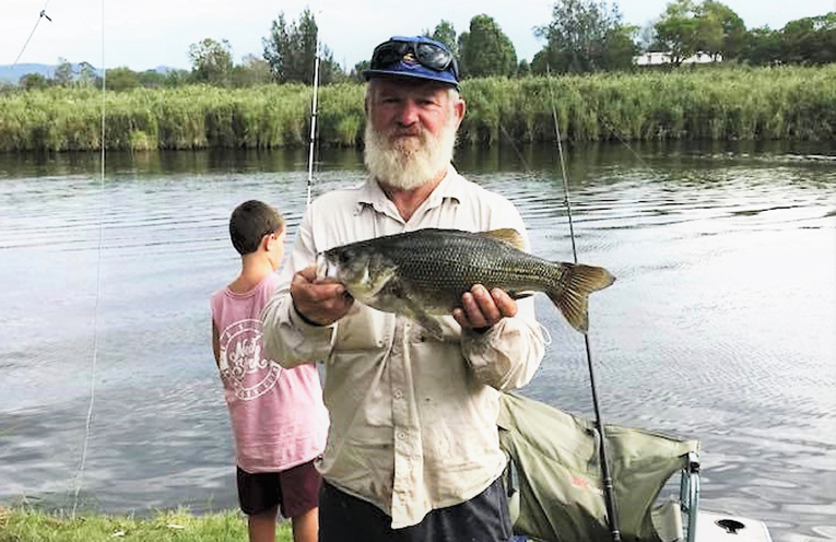 Grant Bidgood landed the biggest bass. 