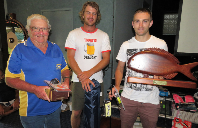 Royce Dorney Perpetual Trophy: Warren Wright and Joel Clay with winner Jessie Wallace.