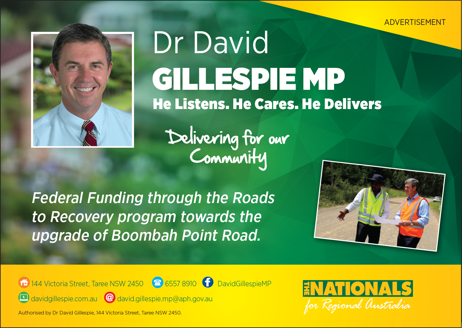 Dr David Gillespie MP -Member for Lyne