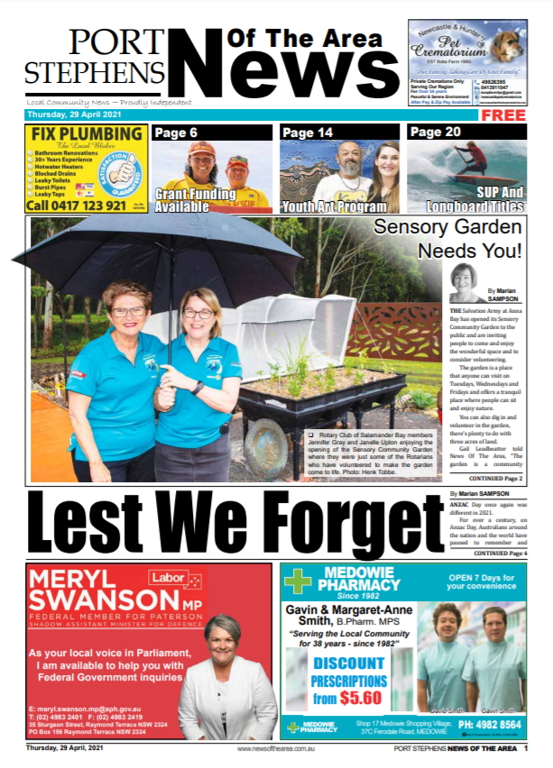 Port Stephens News Of The Area 29 April 2021 - News Of The ...